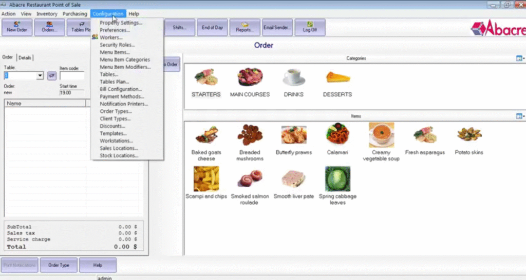 ABACRE RESTAURANT POINT OF SALE 10.7 PRO ABACRE RESTAURANT POINT OF SALE 10.7 PRO