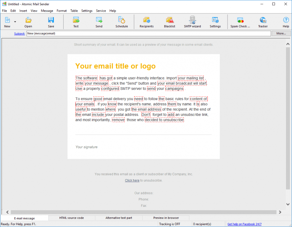 Atomic Mail Sender 9.44 Registered Atomic Mail Sender 9.44 Registered