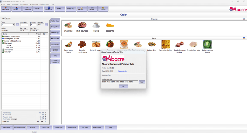 Abacre restaurant point of sale 13.8 full version Abacre restaurant point of sale 13.8 full version